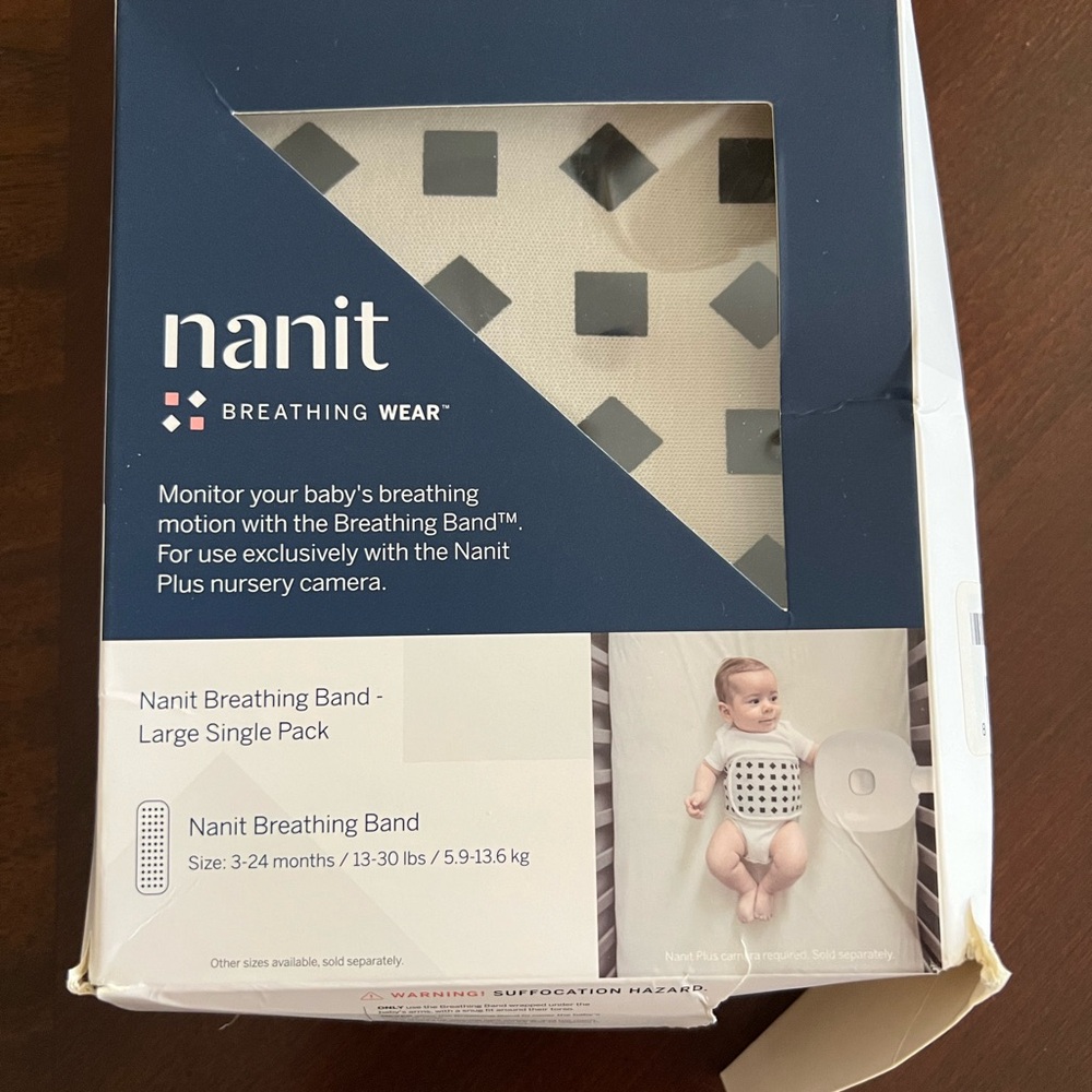 Nanit Breathing Band - Black and White